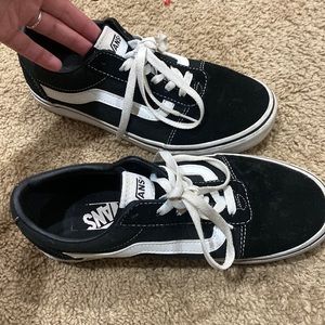 Vans black womens sneakers